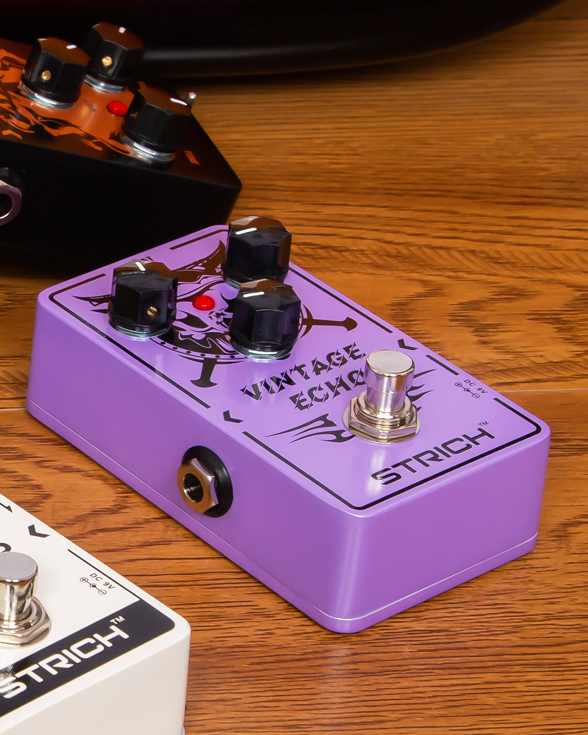 STRICH VINTAGE ECHO Delay Guitar Pedal, Analog Delay Guitar Effect Pedal Vintage, True Bypass for Electric Guitar, Purple
