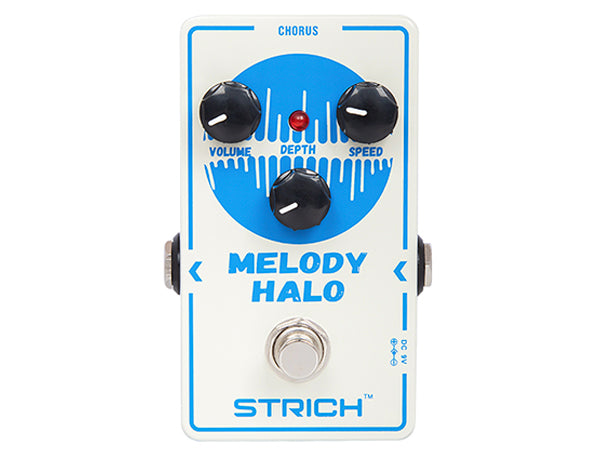 STRICH MELODY HALO Chorus Guitar Pedal, Tutti Love Analog Chorus Effect Classic Warm Chorus, True Bypass for Electric Guitar, White and Blue