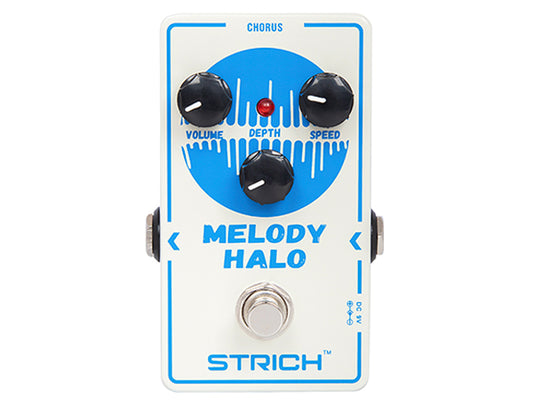 STRICH MELODY HALO Chorus Guitar Pedal, Tutti Love Analog Chorus Effect Classic Warm Chorus, True Bypass for Electric Guitar, White and Blue