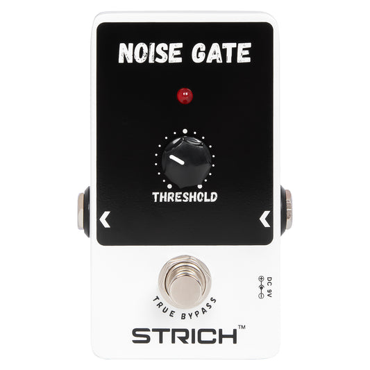 STRICH Noise Gate Guitar Pedal, Noise Suppressor Guitar Pedal Noise Killer Effect, True Bypass for Electric Guitar, White
