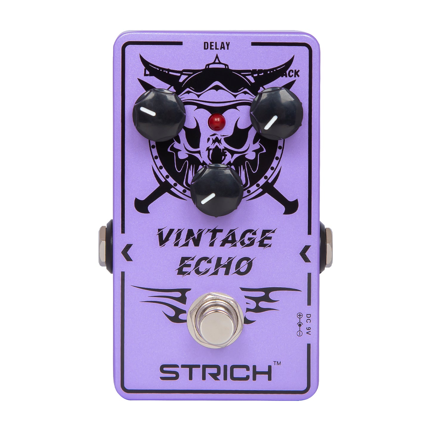 STRICH VINTAGE ECHO Delay Guitar Pedal, Analog Delay Guitar Effect Pedal Vintage, True Bypass for Electric Guitar, Purple